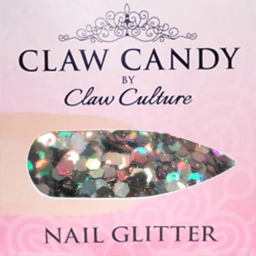 NAIL GLITTER SILVER DISCO