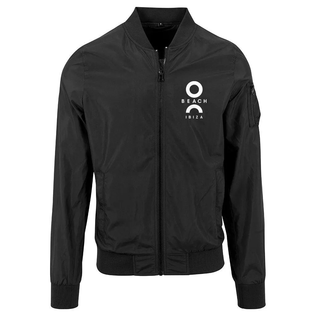 O Beach Logo White Men's Bomber Jacket