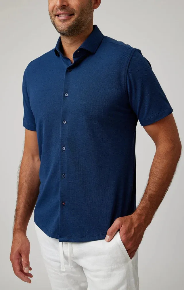 Origin Pique Short Sleeve - Navy
