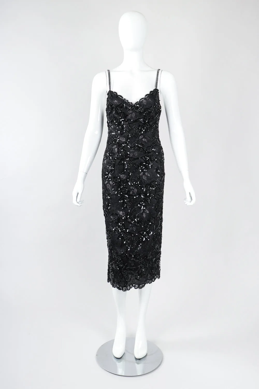 Parallèle Sequin Lace Cocktail Dress