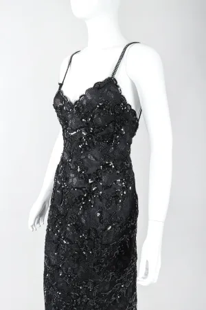 Parallèle Sequin Lace Cocktail Dress