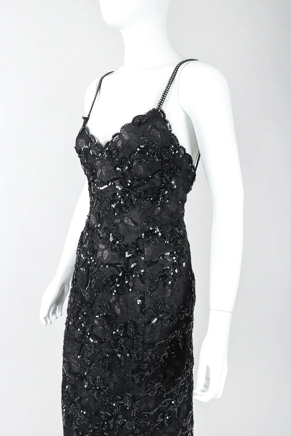 Parallèle Sequin Lace Cocktail Dress
