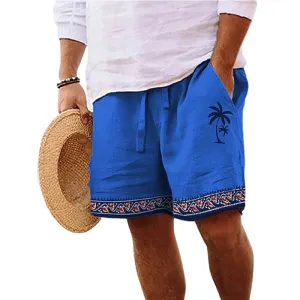 Plaid Pattern Hawaiian Shorts – Tropical Style for Summer