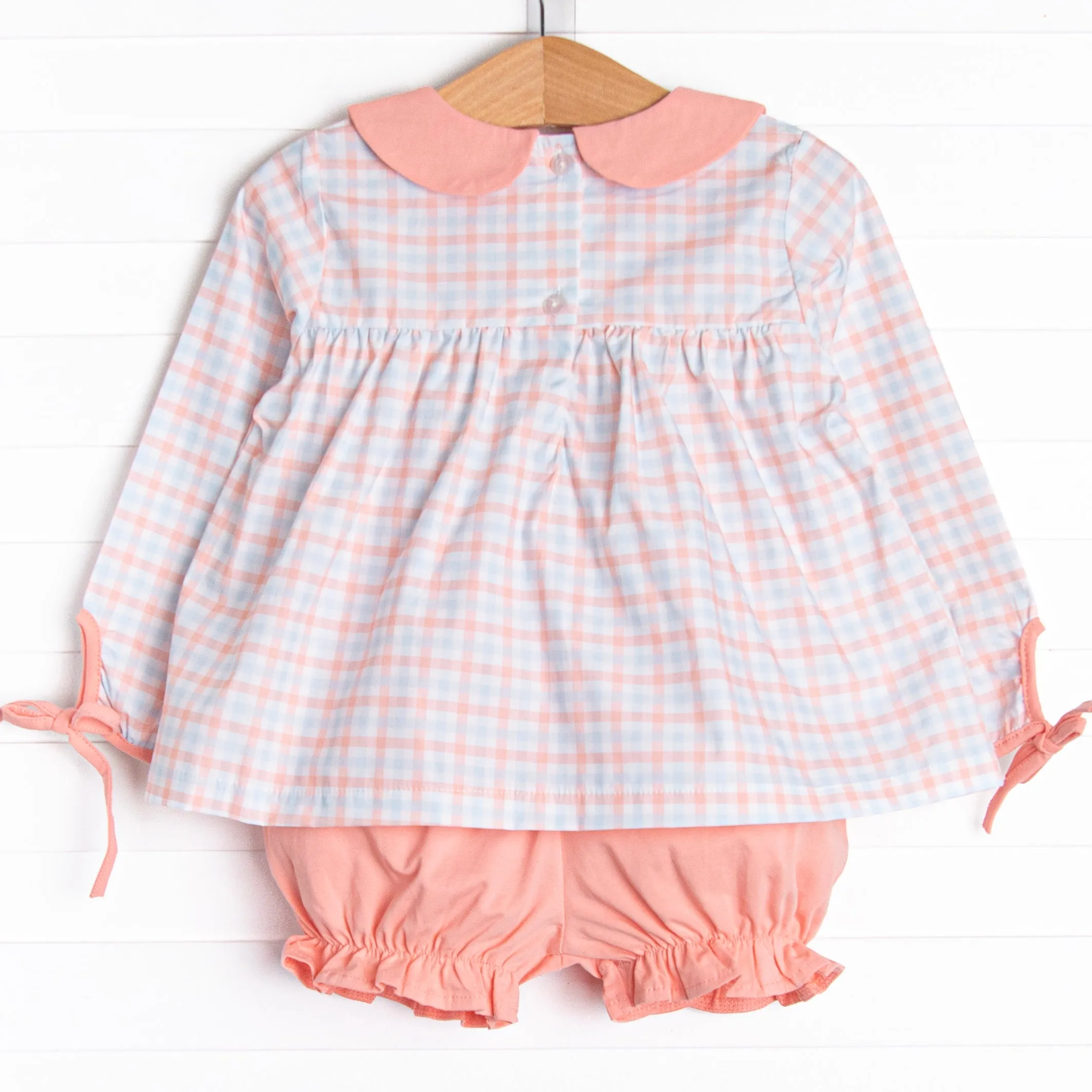 Plaid Promise Bloomer Set, Pink