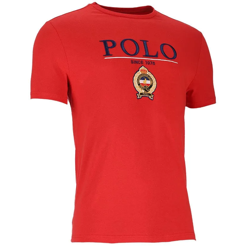 Polo Mens Equestrian Tee Red