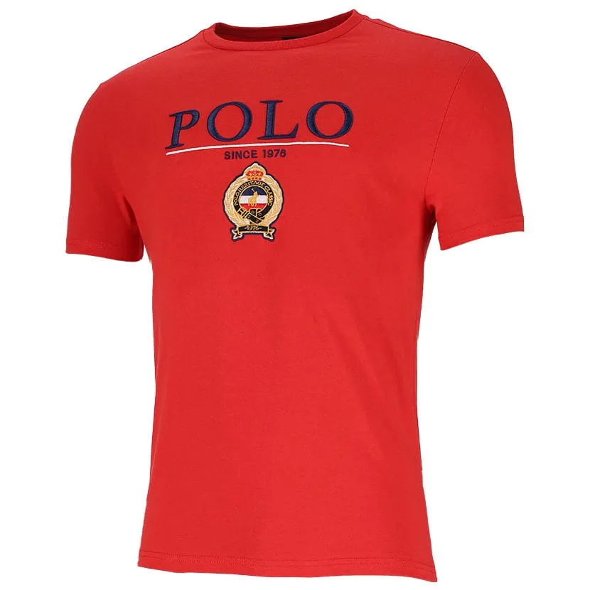Polo Mens Equestrian Tee Red