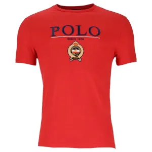Polo Mens Equestrian Tee Red