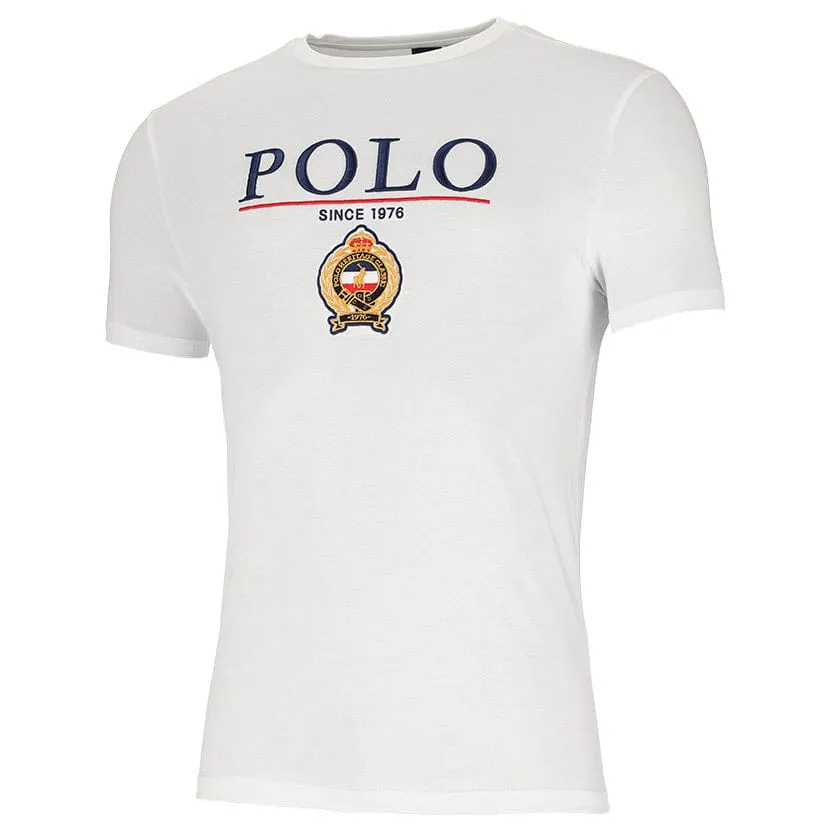 Polo Mens Equestrian Tee White