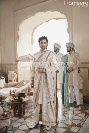 Premium Designer Men's Wedding Sherwani Dress #GN15