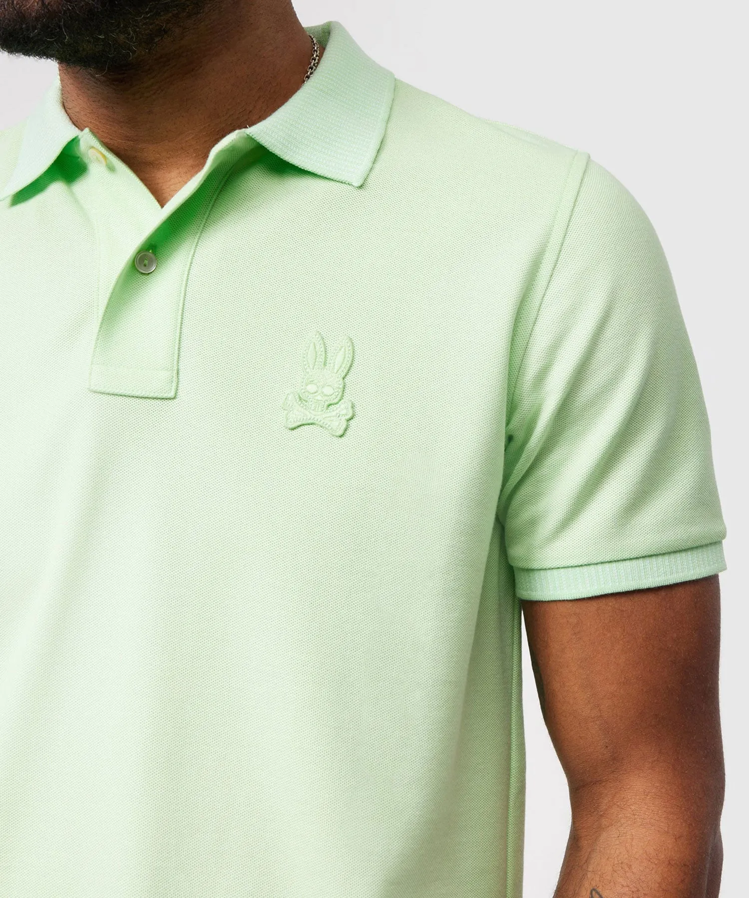 Psycho Bunny Damon Pique Polo - Patina Green