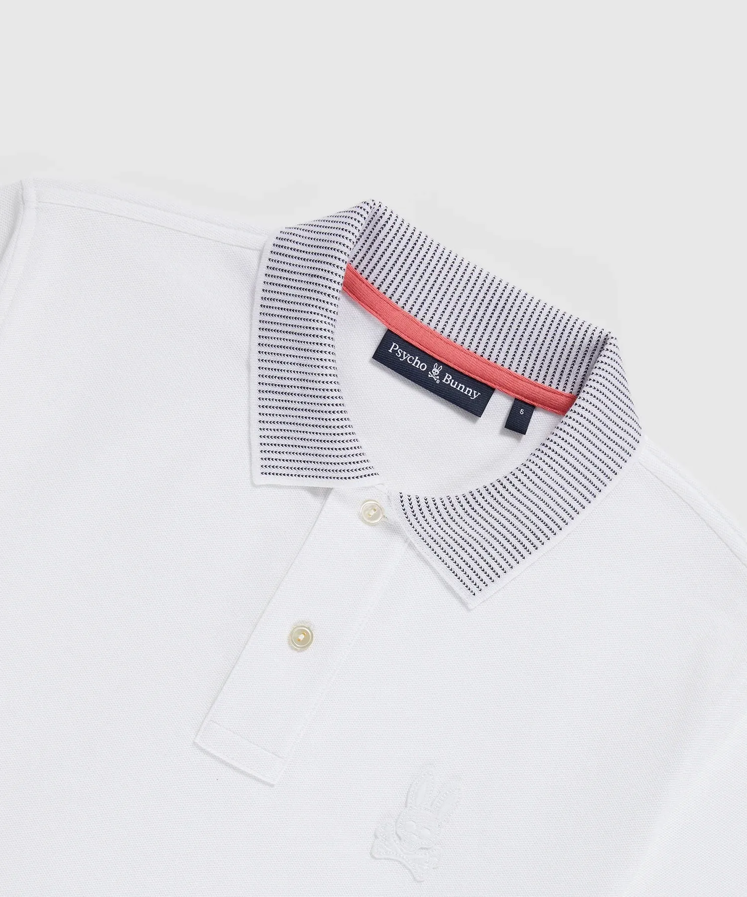 Psycho Bunny Damon Pique Polo - White