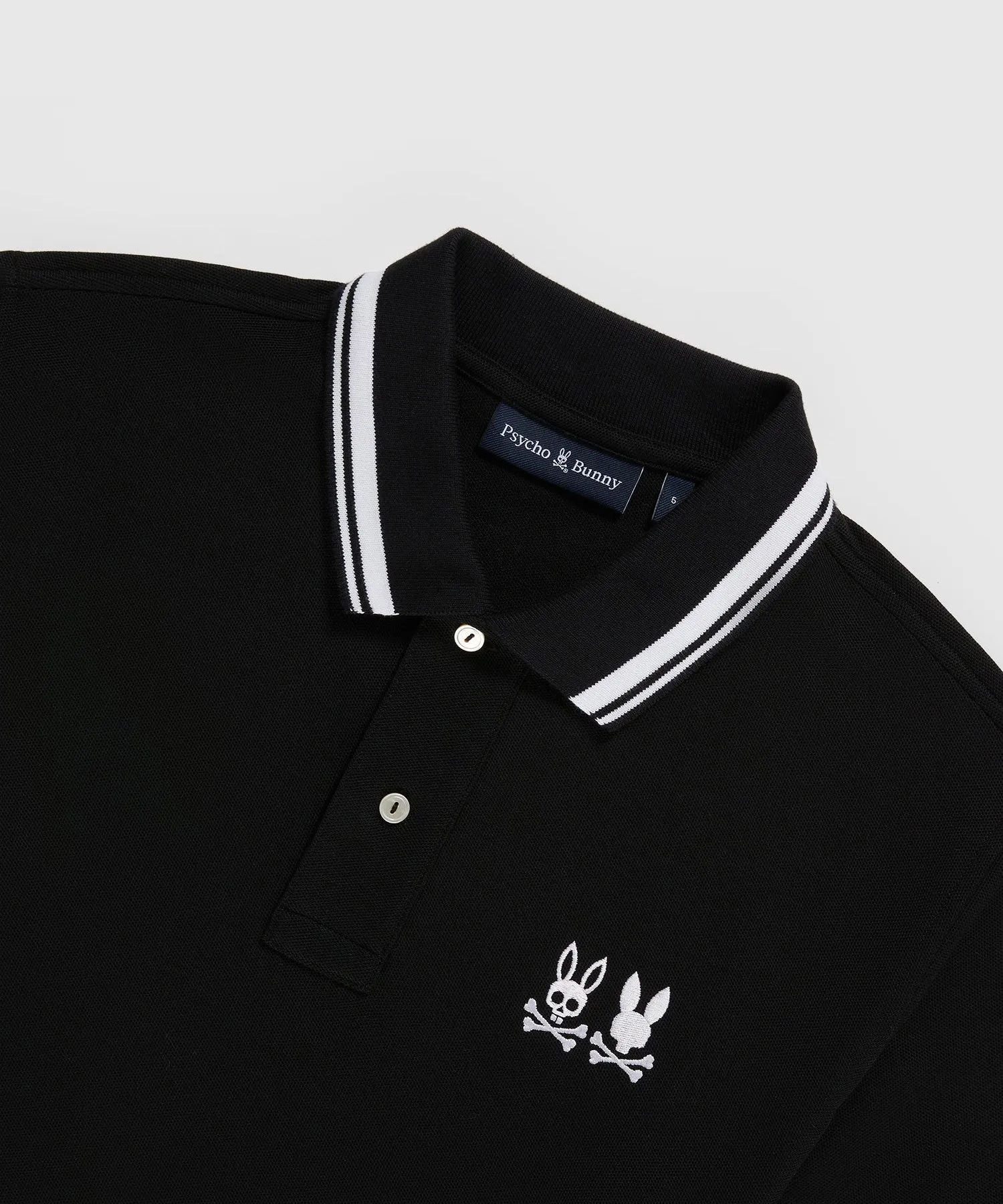 Psycho Bunny Kingwood Pique Polo - Black
