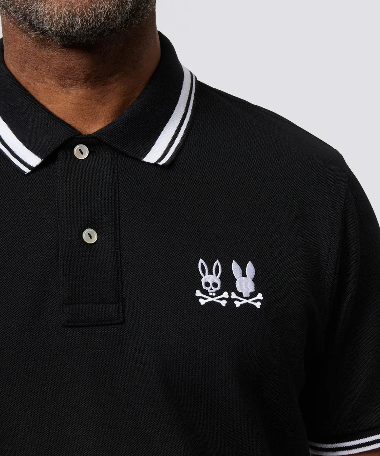 Psycho Bunny Kingwood Pique Polo - Black