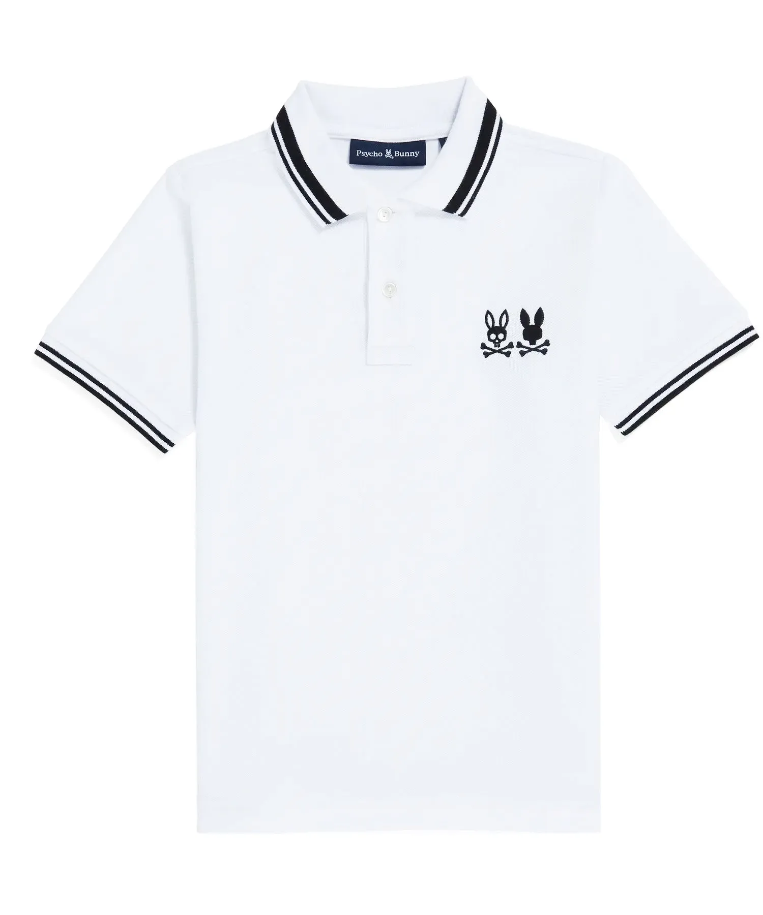 Psycho Bunny Kingwood Pique Polo - White