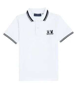 Psycho Bunny Kingwood Pique Polo - White