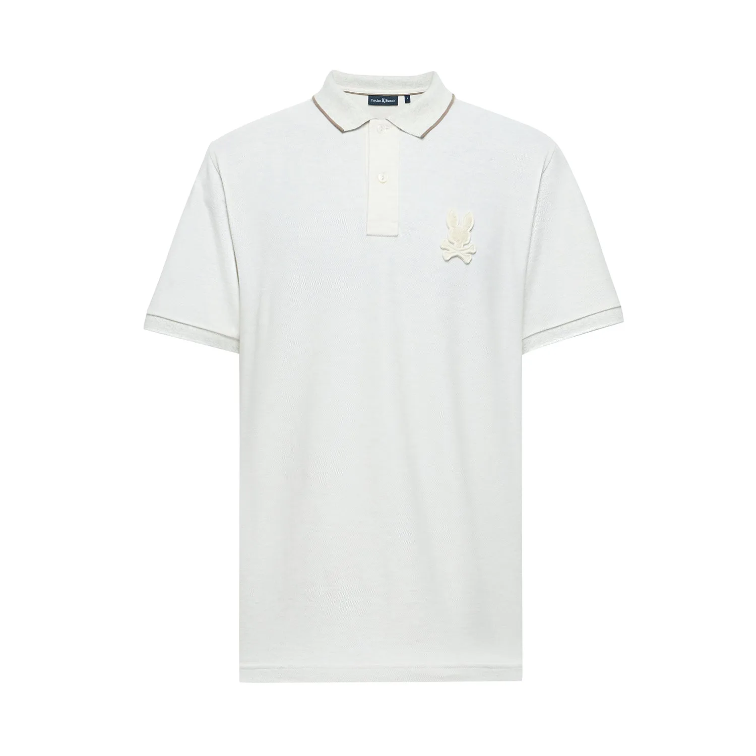 Psycho Bunny Men's El Dorado Polo - Ecru Heather
