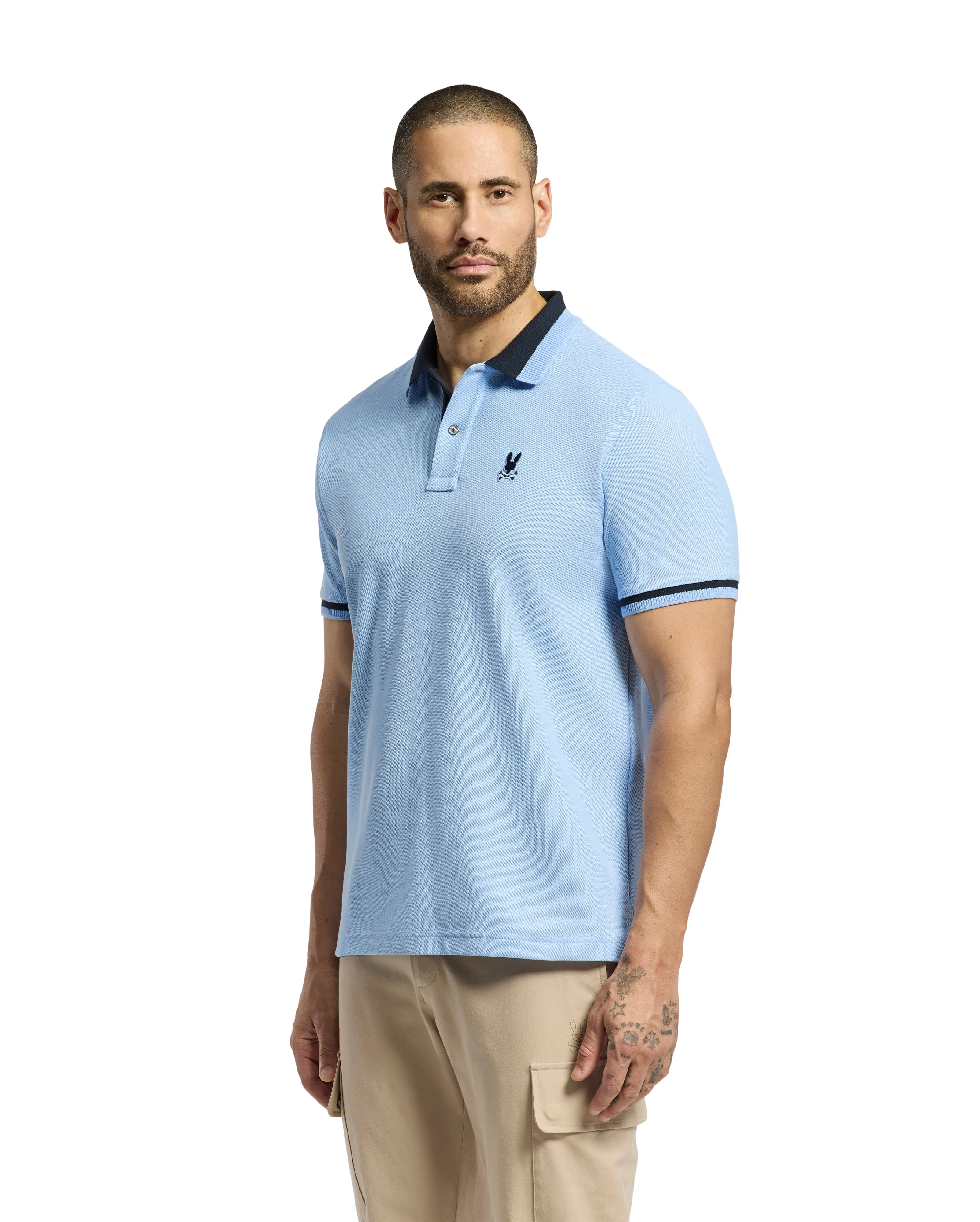Psycho Bunny Men's Newman Polo - Serenity