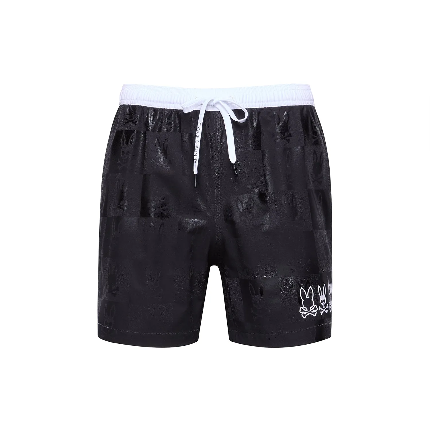 Psycho Bunny Men's Romeo Hydrochromic Swim Trunks - Black