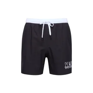 Psycho Bunny Men's Romeo Hydrochromic Swim Trunks - Black