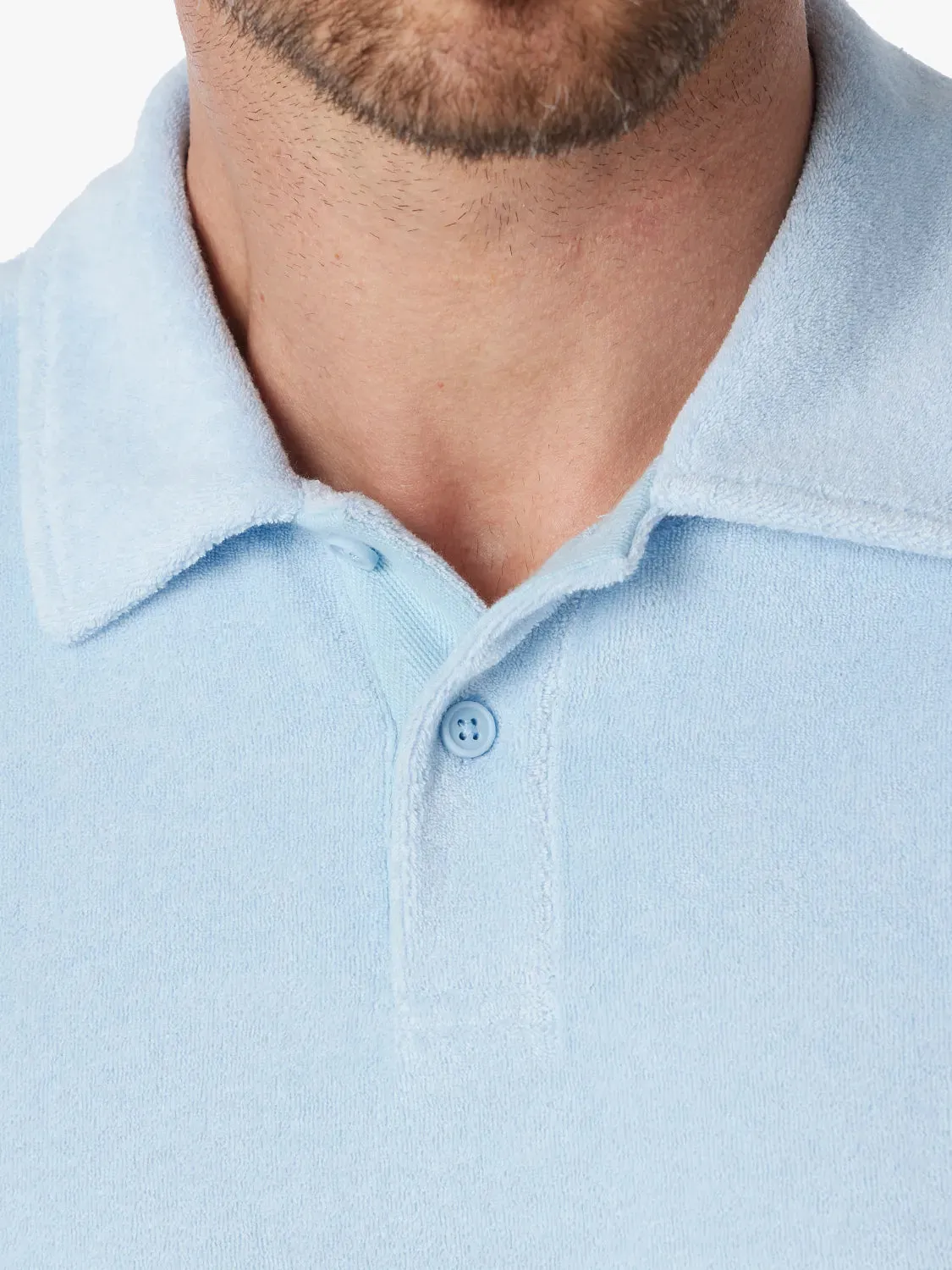Ravello Terry Polo | Light Blue