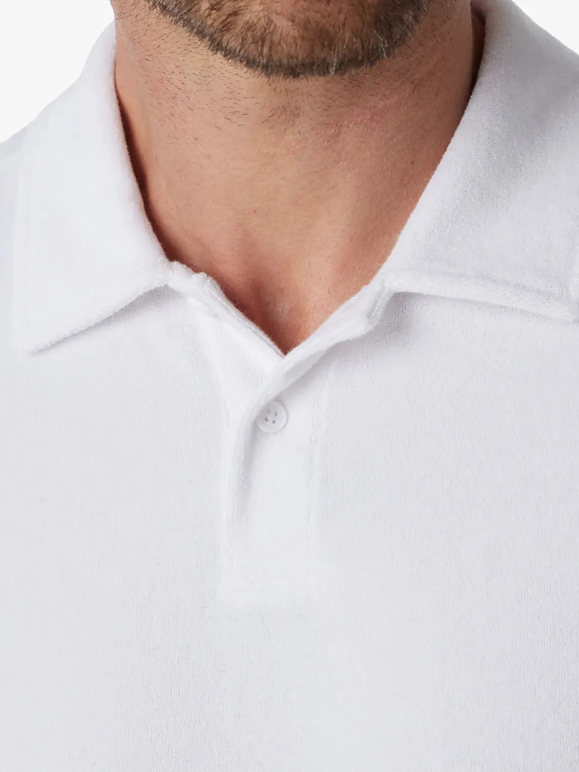 Ravello Terry Polo | White