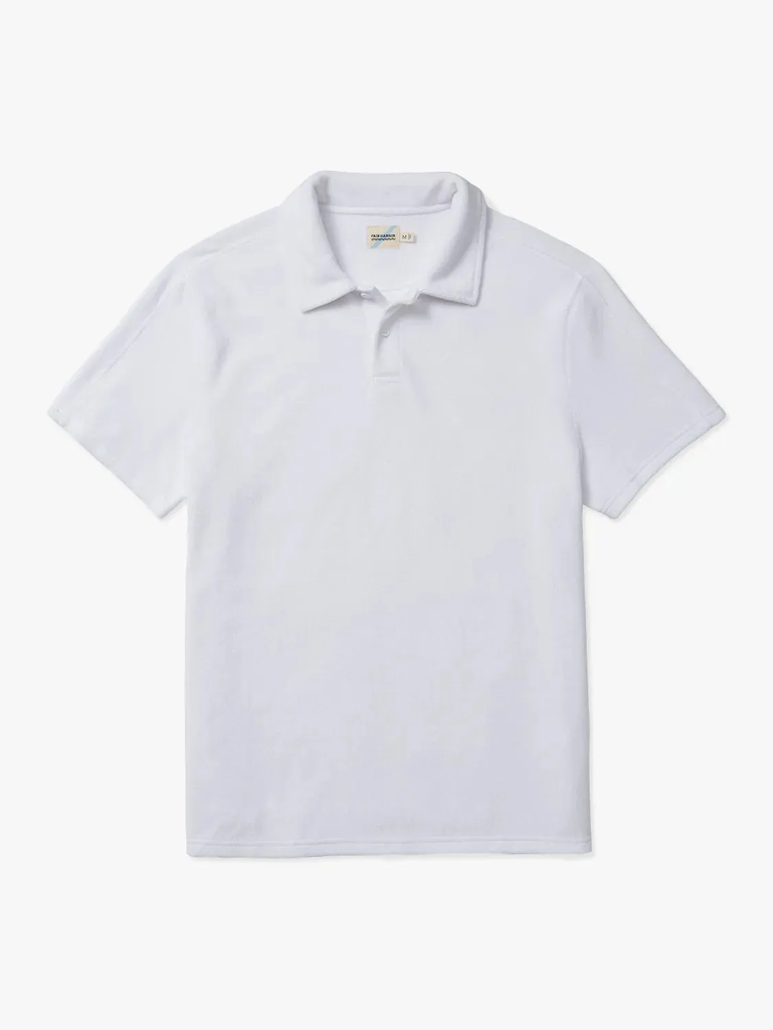 Ravello Terry Polo | White