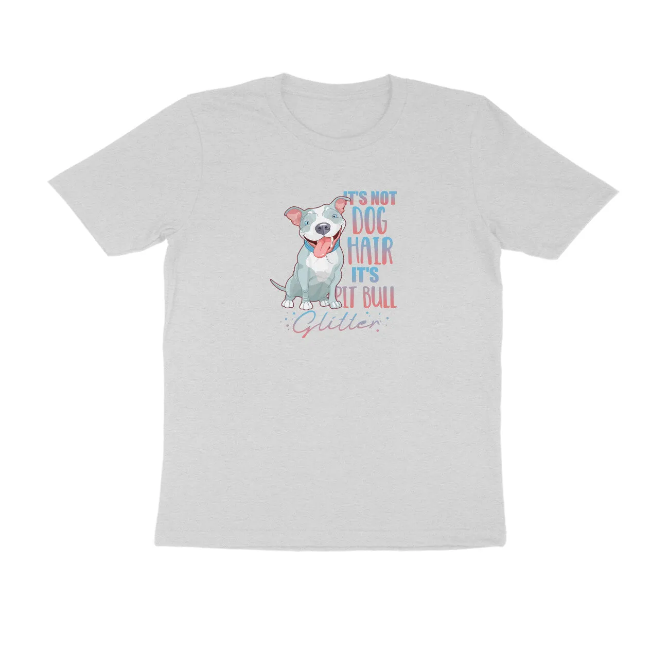 Round Neck T-Shirt (Men) - Pitbull Glitter (9 Colours)