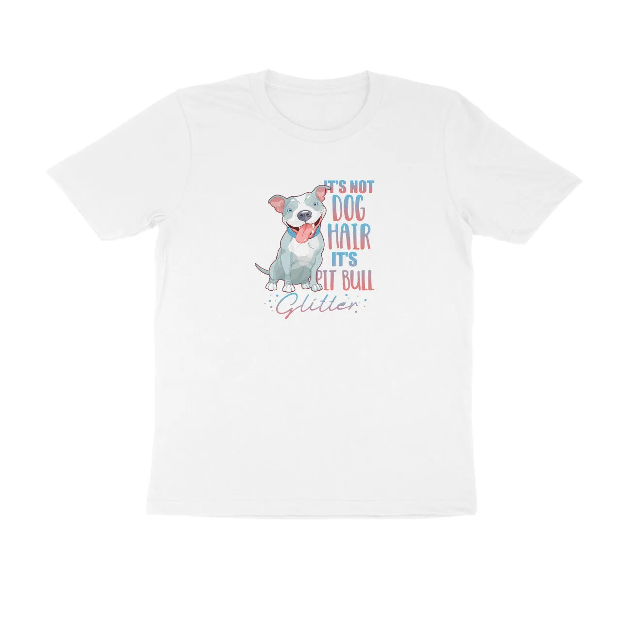 Round Neck T-Shirt (Men) - Pitbull Glitter (9 Colours)