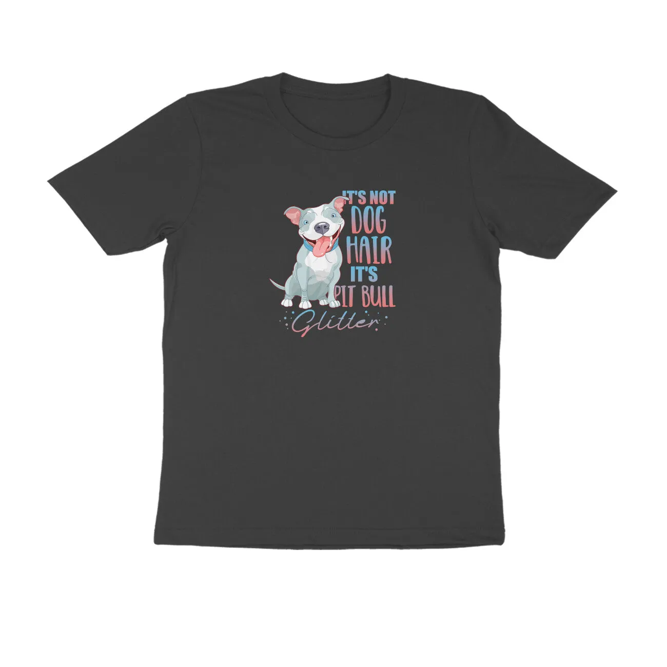 Round Neck T-Shirt (Men) - Pitbull Glitter (9 Colours)