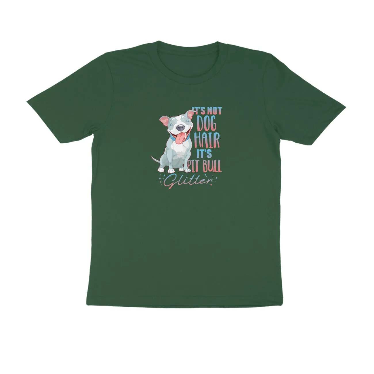 Round Neck T-Shirt (Men) - Pitbull Glitter (9 Colours)