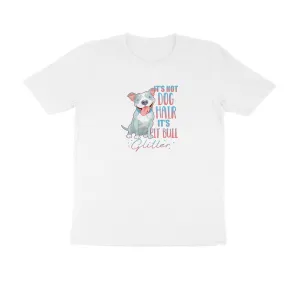 Round Neck T-Shirt (Men) - Pitbull Glitter (9 Colours)