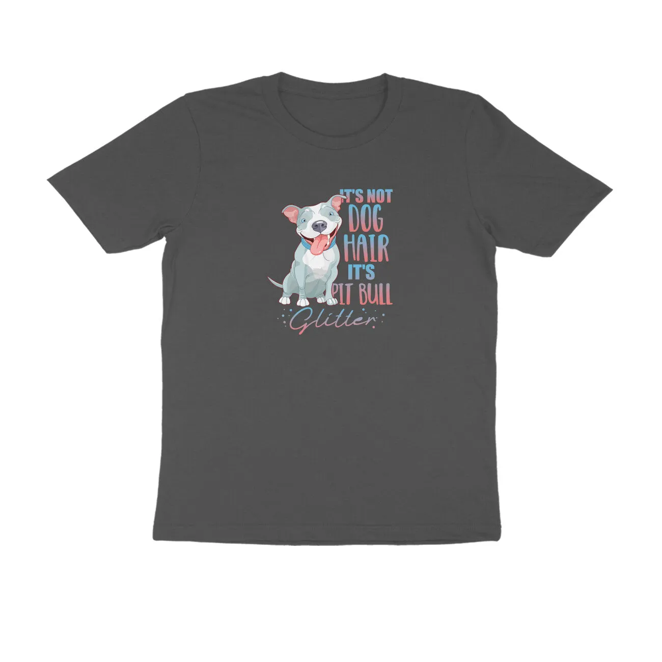 Round Neck T-Shirt (Men) - Pitbull Glitter (9 Colours)