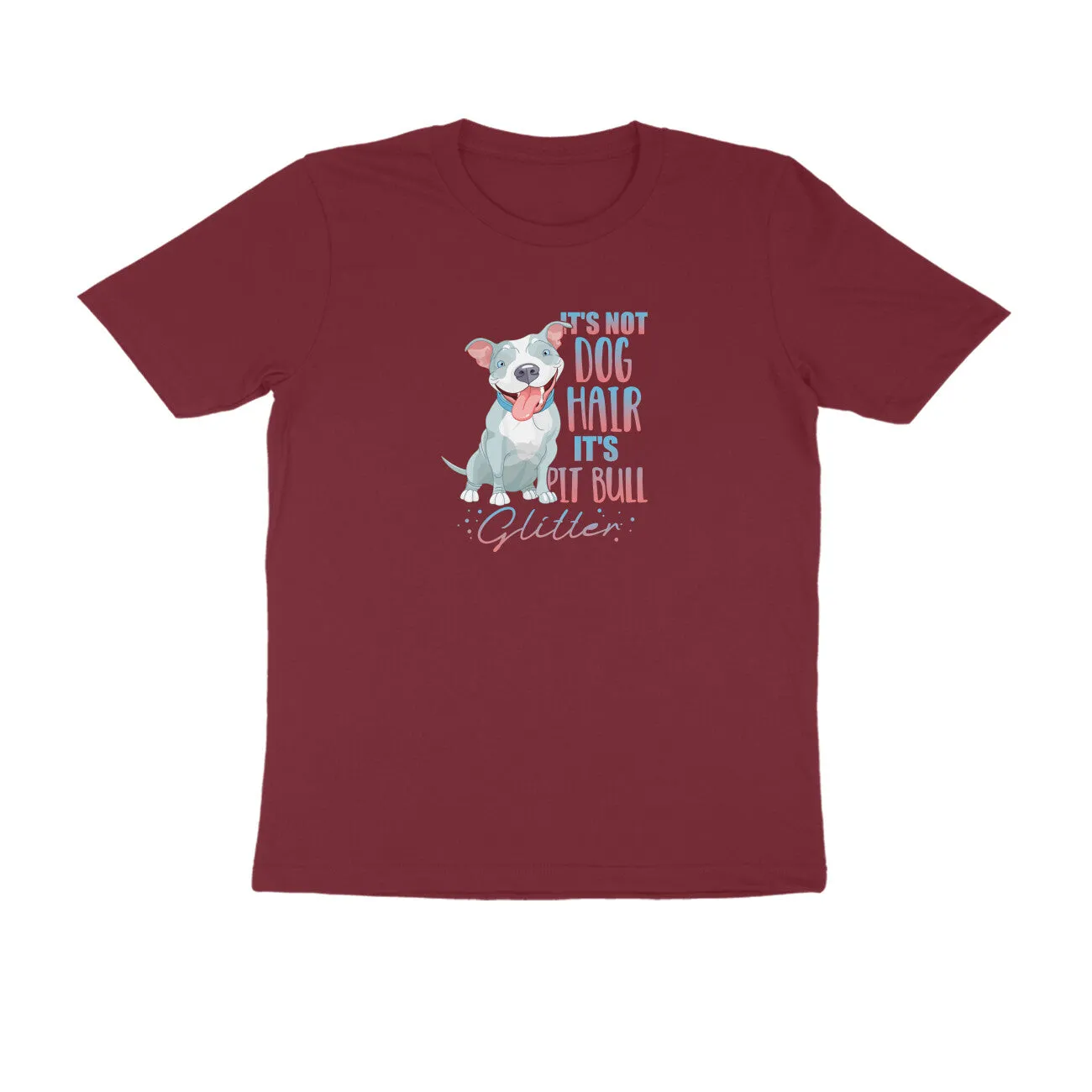 Round Neck T-Shirt (Men) - Pitbull Glitter (9 Colours)