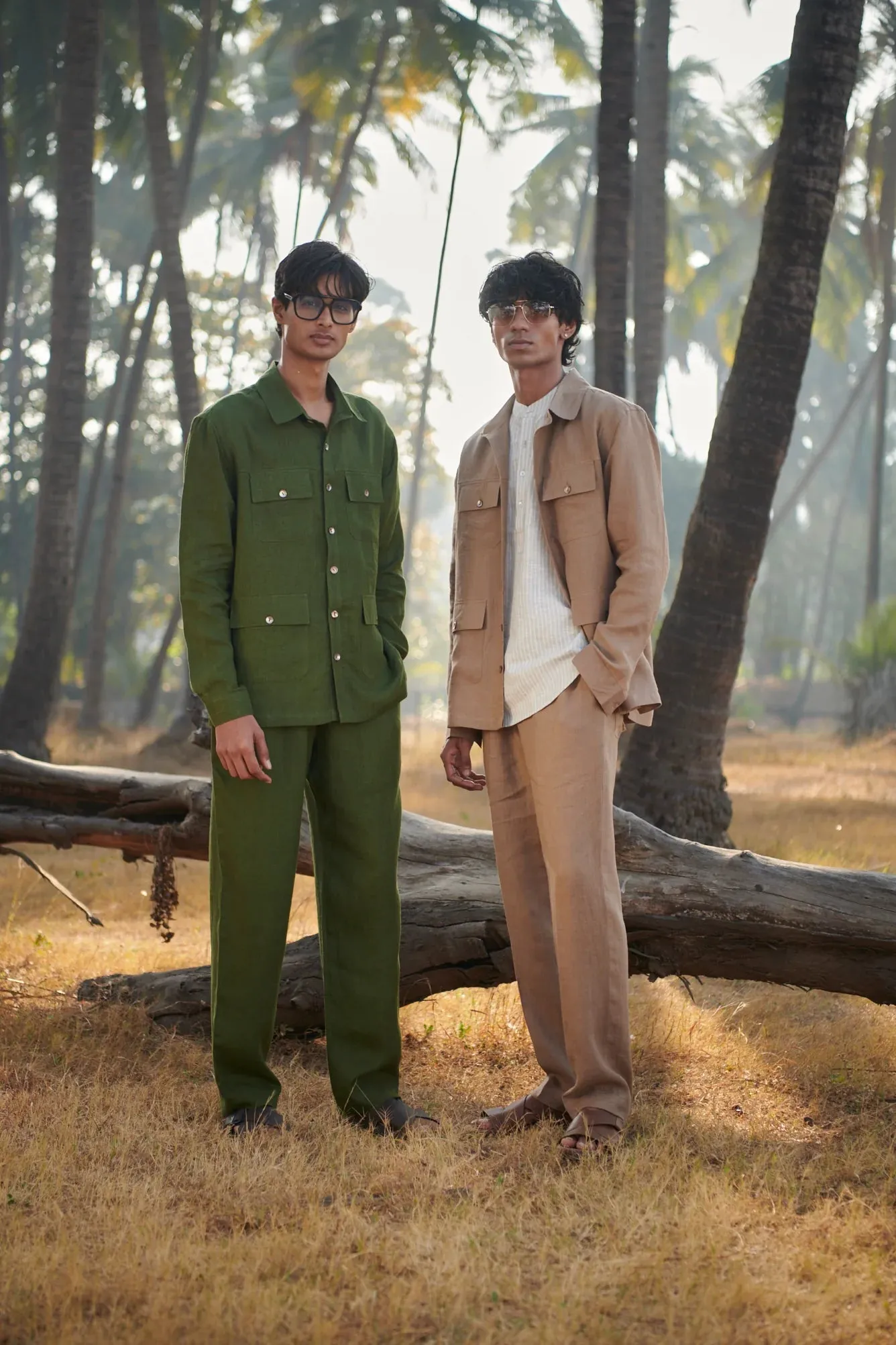 Safari Linen Men's Overshirt