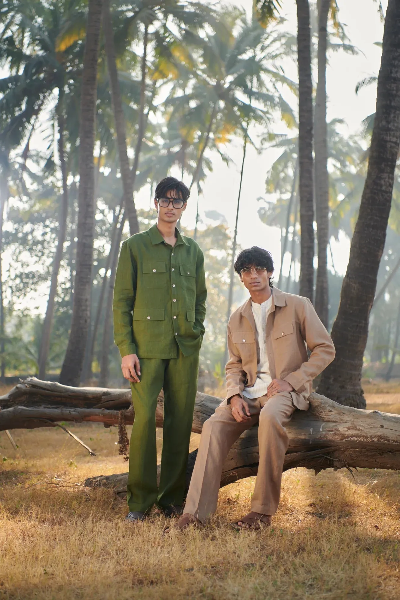 Safari Linen Men's Overshirt