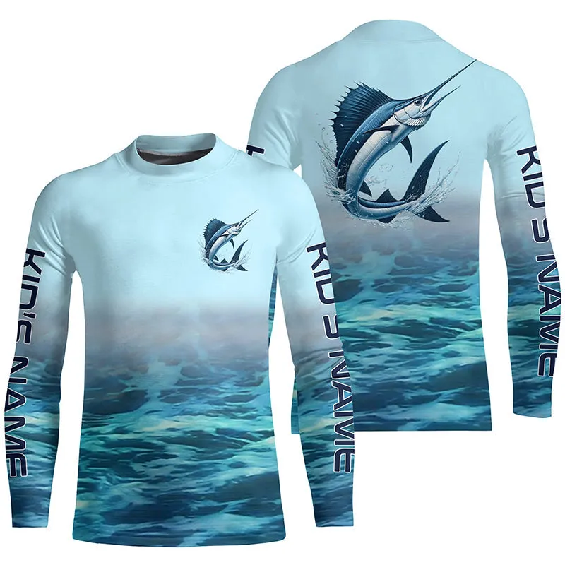 Sailfish Fishing Custom Performance Fishing Gear Shirts, Sailfish Long Sleeve Fishing Shirts IPHW6817