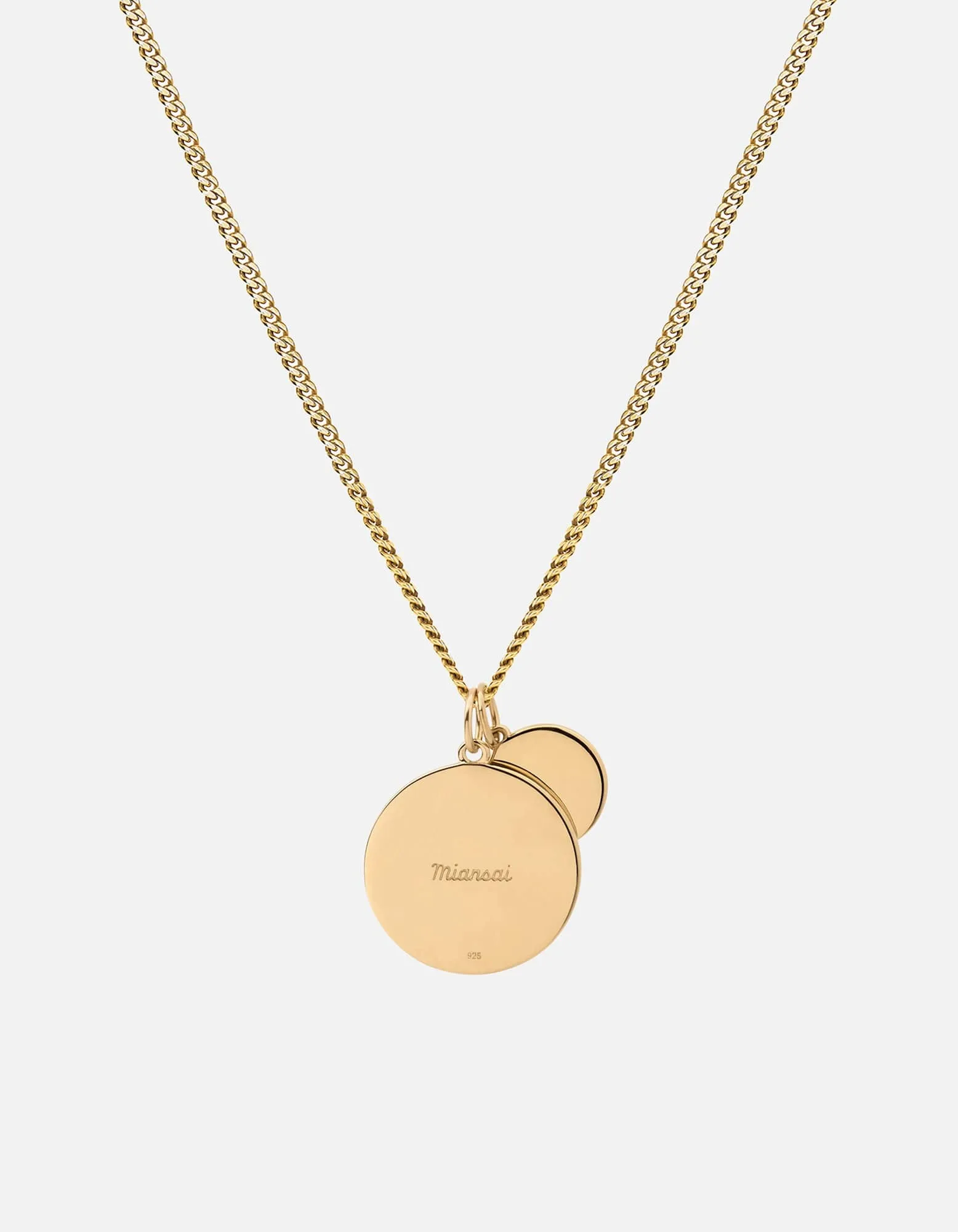 Saint Christopher Surf Necklace, Gold/Caribbean Blue/White