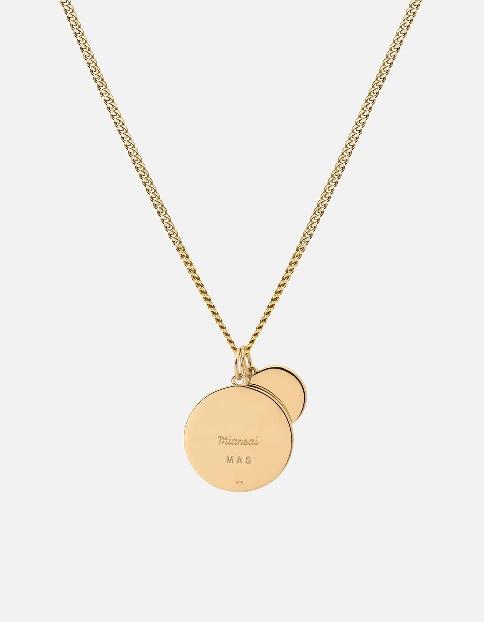 Saint Christopher Surf Necklace, Gold/Caribbean Blue/White