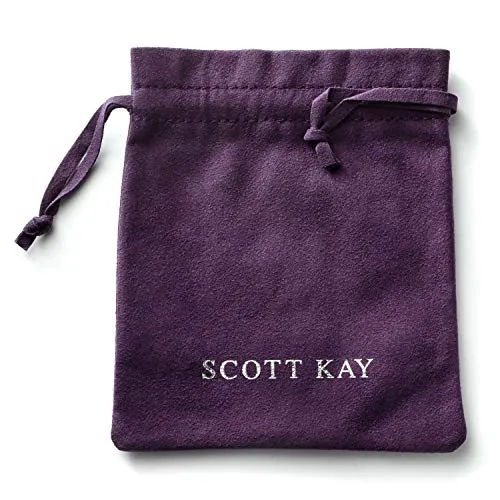 Scott Kay Sterling Silver Sparta Engraved Cross Necklace with 26 Inch Sterling Silver Box Chain