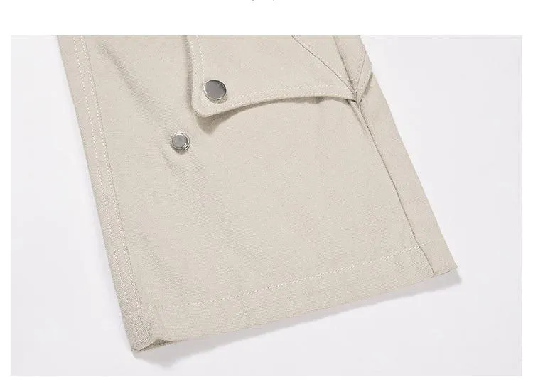 Slim Button Design Flared Pants