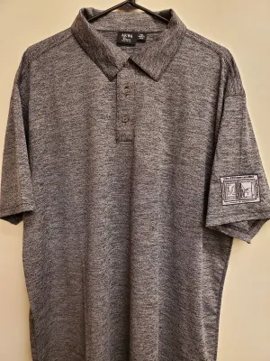 SO16- MEN'S HONEYCOMB JACQUARD POLO - CHARCOAL