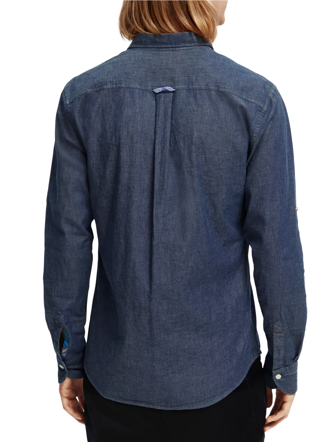Stretch Chambray Shirt in Indigo