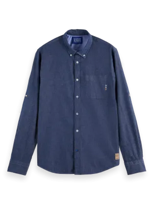 Stretch Chambray Shirt in Indigo