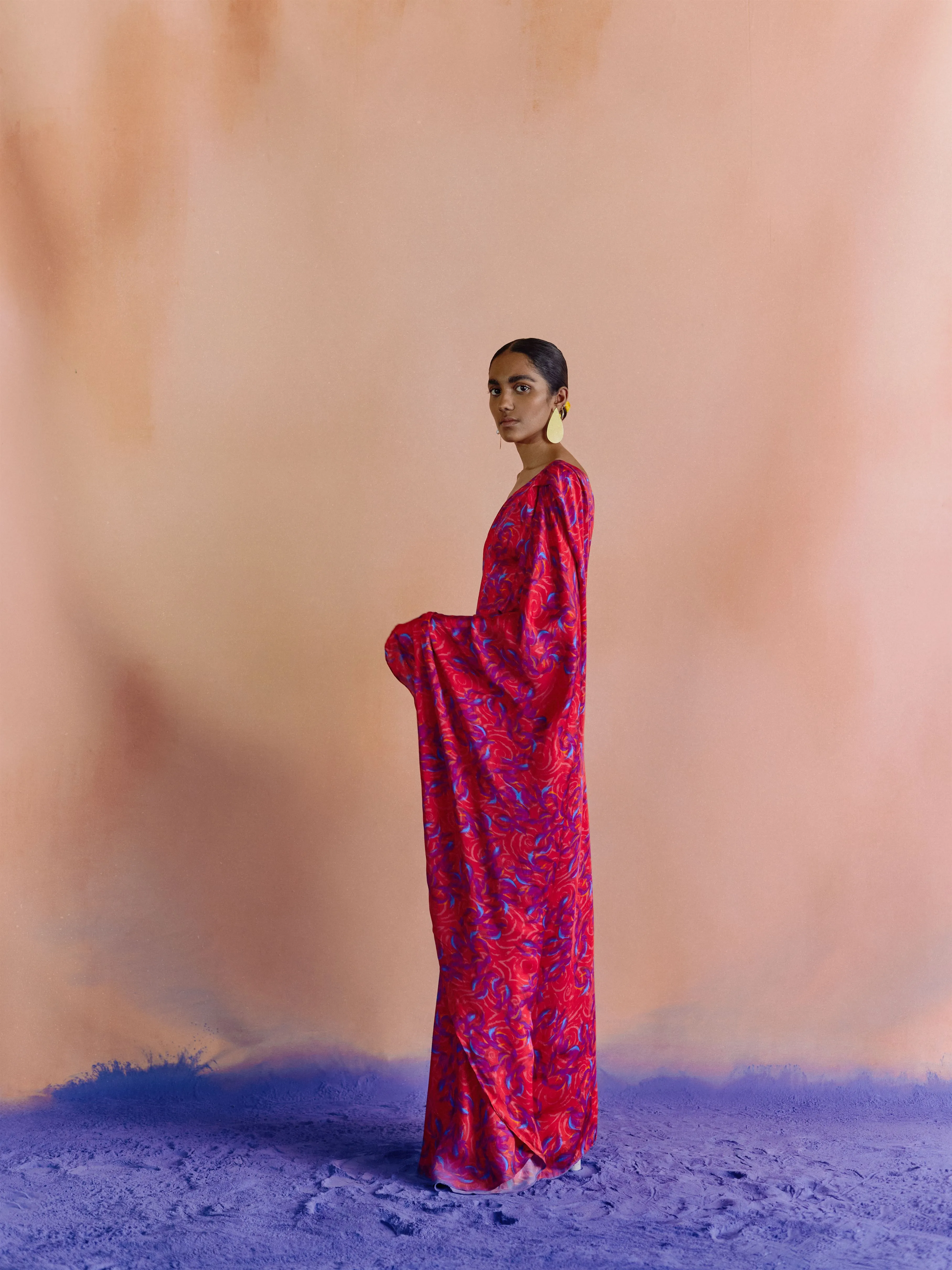 Studio Rigu   I   Womenswear, Western Parker One Shoulder Dress Red/Yellow/Pink/Blue Srdd022