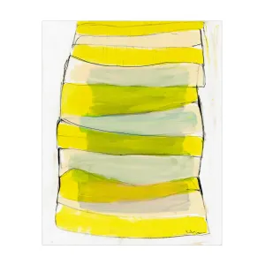 Summer Stripes Limone Art Print