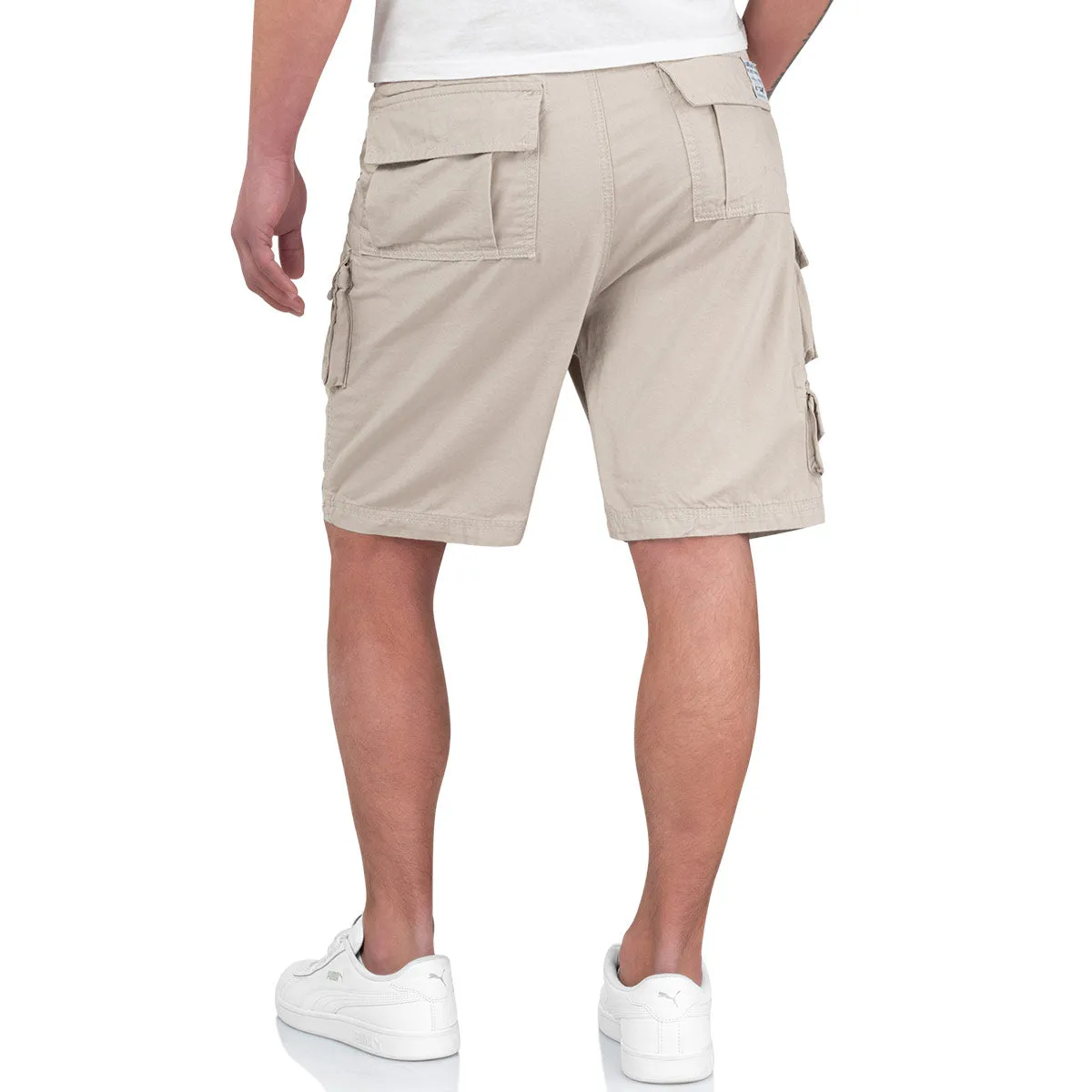 Surplus Mens Trooper Shorts Off White