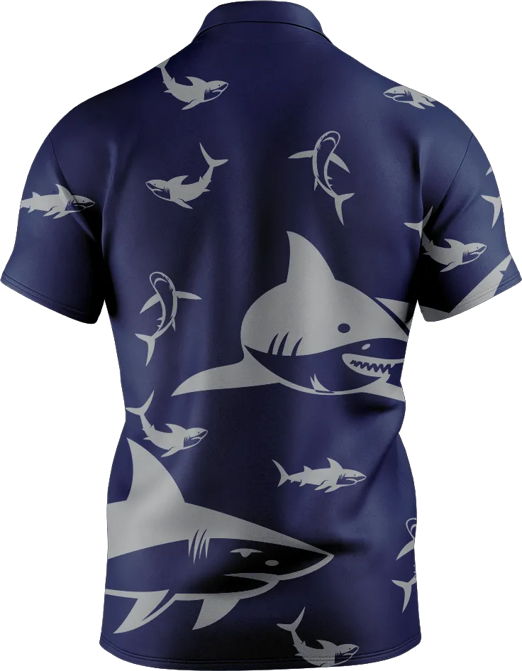 Swim With Sharks Men's Short Sleeve Polo
