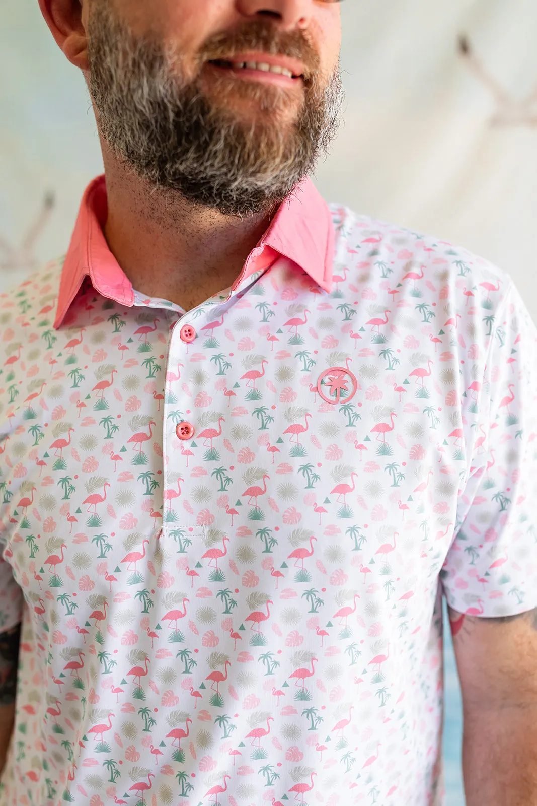 The Flamingo Sunrise Polo