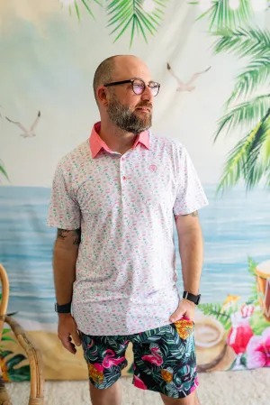The Flamingo Sunrise Polo