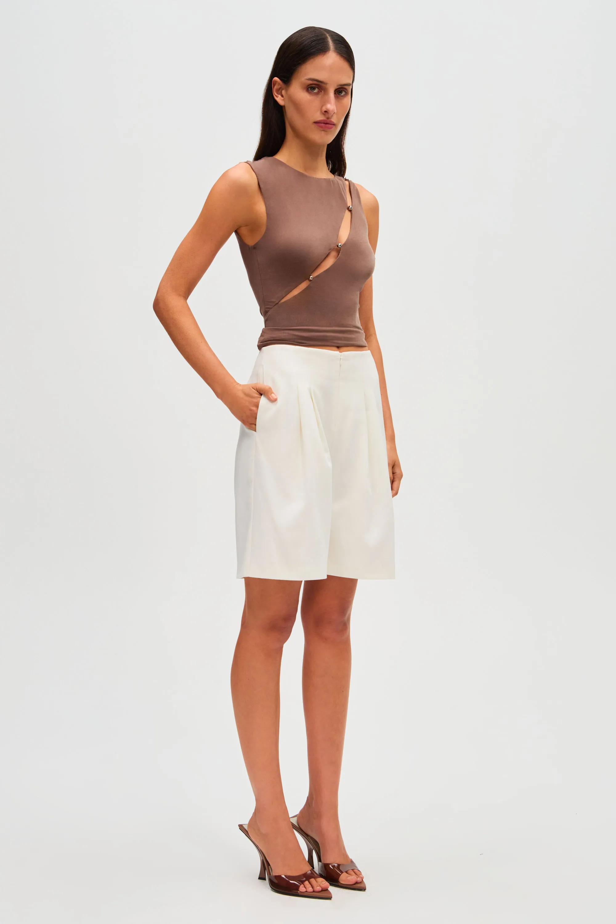 THE 'JOSIE' CUPRO TOP